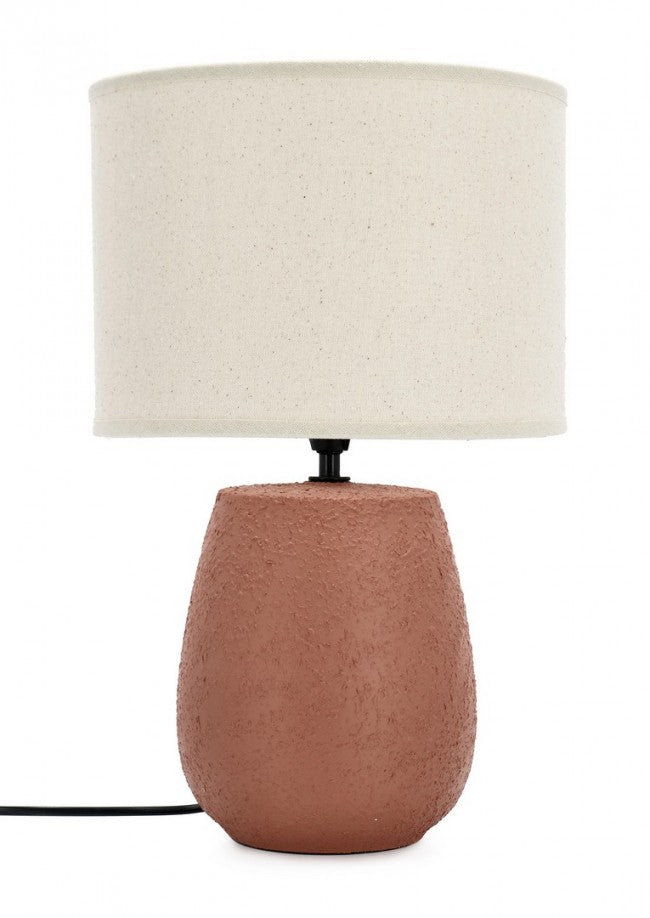 Lampada da Tavolo Ceramica Bianca Moderna da Interno - MEI-HSUAN Colore: Rosso, Dimensione: D 26