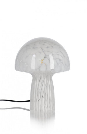 Lampada da Tavolo Vetro Trasparente Moderna Interno H25,5 - MEI-XIN Colore: Bianco