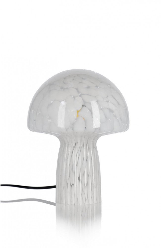 Lampada da Tavolo Vetro Trasparente Moderna Interno H25,5 - MEI-XIN Colore: Bianco