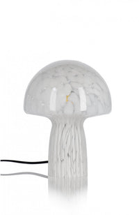 Lampada da Tavolo Vetro Trasparente Moderna Interno H25,5 - MEI-XIN Colore: Bianco