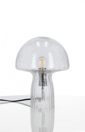 Lampada da Tavolo Vetro Trasparente Moderna Interno H25,5 - MEI-XIN Colore: Grigio