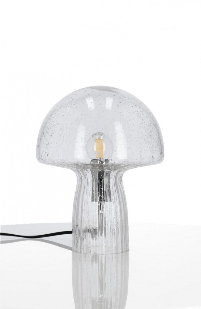 Lampada da Tavolo Vetro Trasparente Moderna Interno H25,5 - MEI-XIN Colore: Grigio