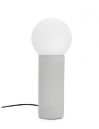 Lampada da Tavolo Ceramica Grigio Moderna da Interno - JOVAN