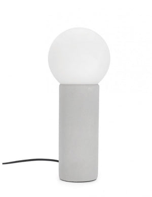 Lampada da Tavolo Ceramica Grigio Moderna da Interno - JOVAN