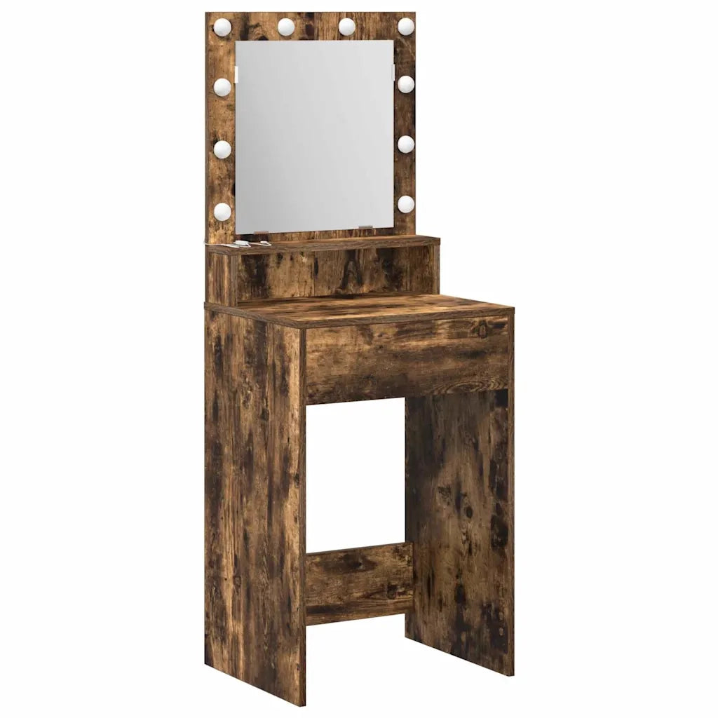 Tavolo da Trucco Rovere fumé 50 x 41 x 135 cm Legno multistrato 865122