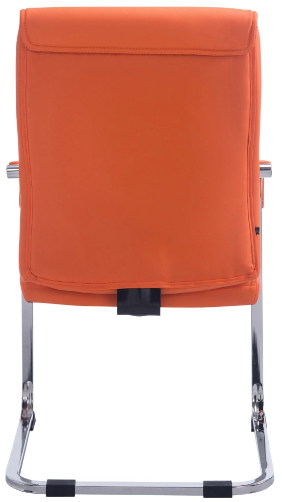 Sedia XL Anubis in similpelle arancione