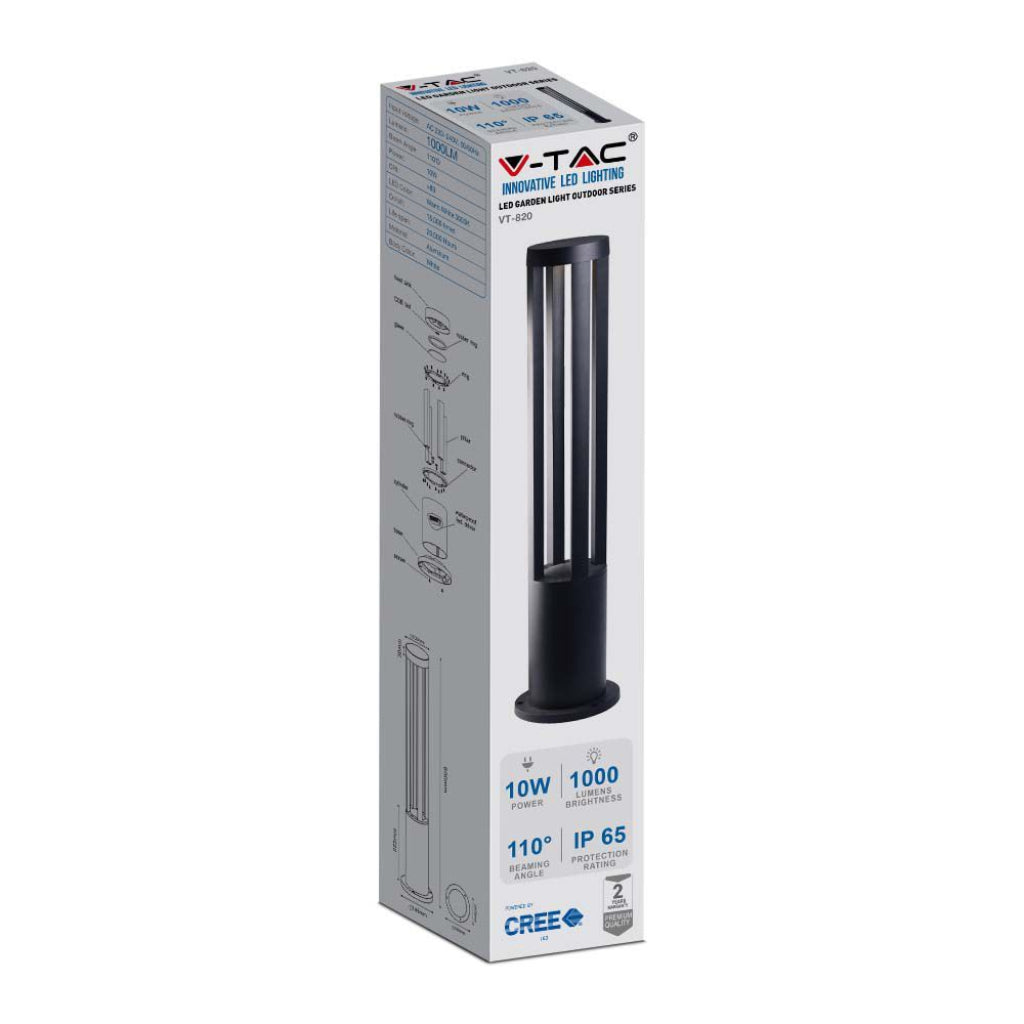 10 W a parete LED Light Brack Body Body 80 cm Cree Chip 5000K 5000K