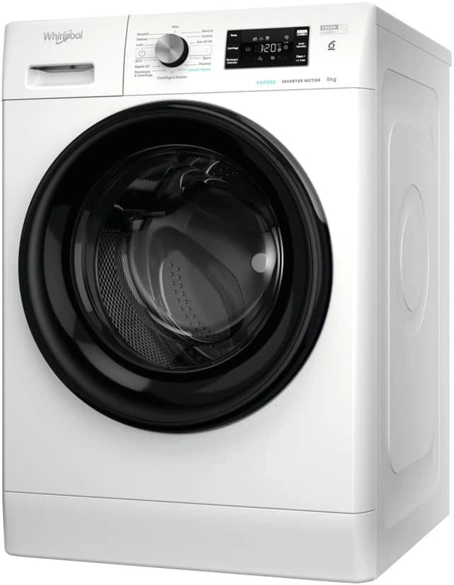 Lavatrice whirlpool ffb d95 bv it 9kg. 1200 giri classe b inverter vapore sesto senso