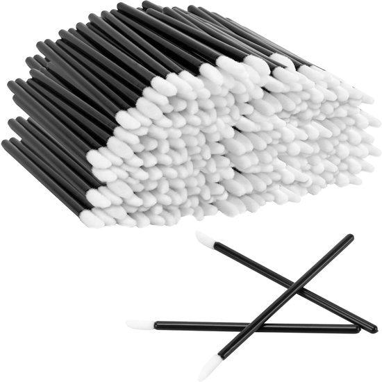 Polvere per labbra - Applicatori per make-up - 800 pezzi - Materiale PP - 9,5 cm di lunghezza - Applicatori per make-up da gettone - Idoneo per uso igienico
