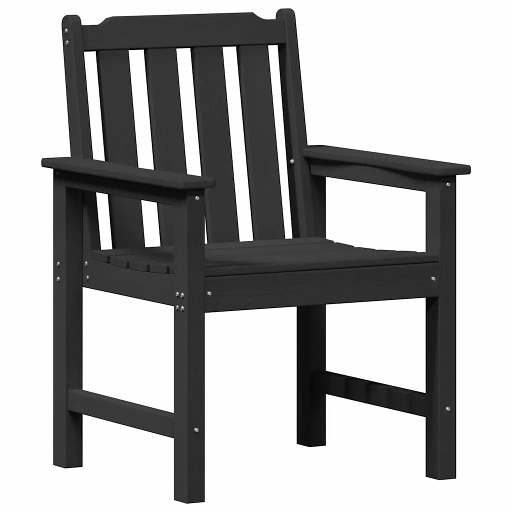 Sedia da Giardino 4 pcs Nero 65.5 x 59 x 88 cm Polietilene 3335796