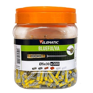 ELEMATIC TASSELLO BLUEFIX VA 5X30 C/VITE BARAT 300PZ- 1,0 pz