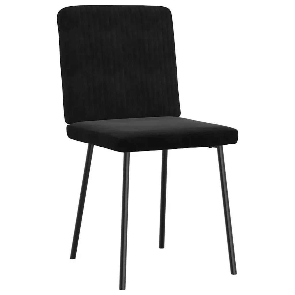 vidaXL Sedie da Pranzo 6 pz Nere in Velluto