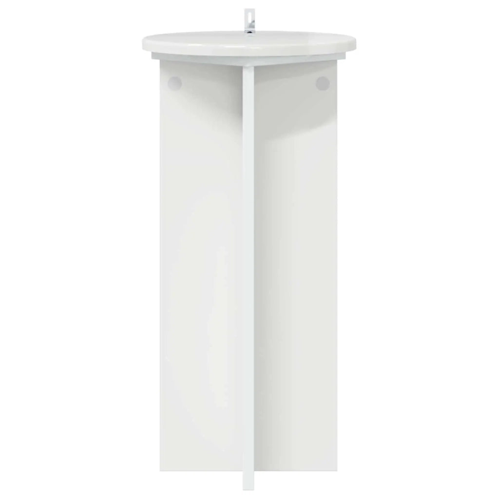 Supporto per piante 2 pcs Bianco Lucido 29,5 x 29,5 x 60 cm