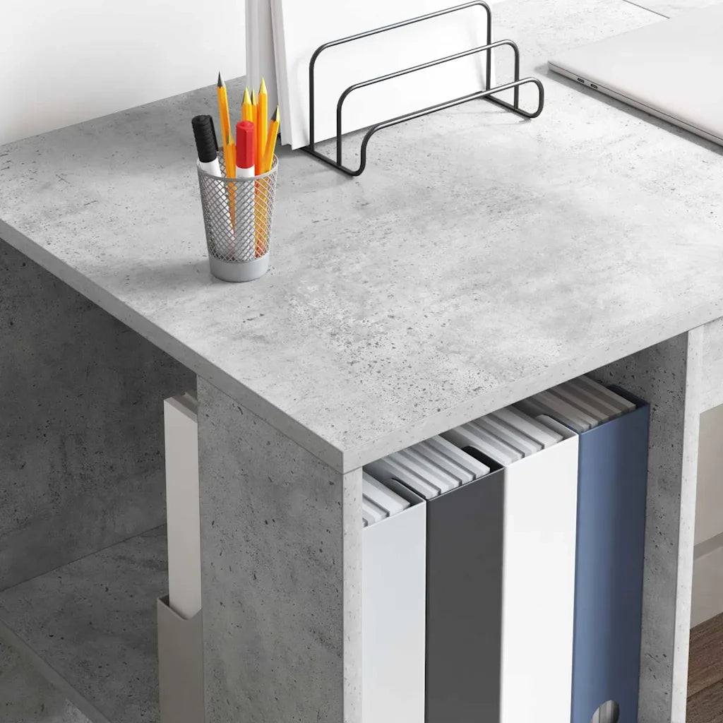 Scrivania Grigio cemento Legno ingegnerizzato 869501