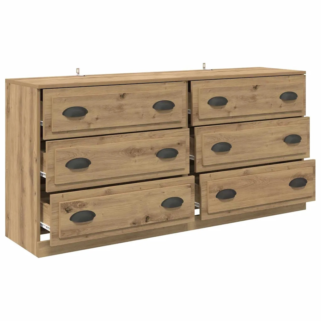Sideboards 2 pcs Rovere artigianale 70 x 35,5 x 67,5 cm 3402654