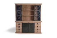 Armadio in stile industriale in legno di mango