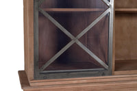 Armadio in stile industriale in legno di mango