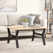 Telaio Gambe a Y per Tavolino da Salotto 80x70x43 cm in Acciaio