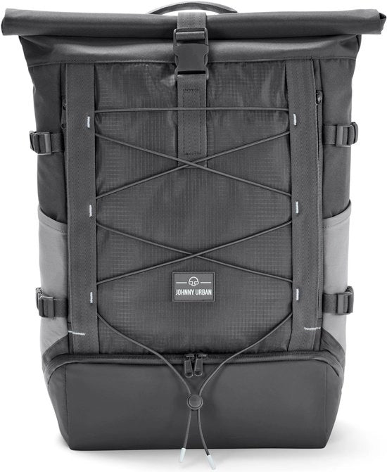 Borsa da Viaggio Universale per Uomo e Donna - Grigia - Allen Large Move - Borsa da Viaggio con Rolltop per Viaggi di Lusso e Università - 16 pollici Borsa per Laptop - Impermeabile