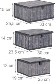 Set di 3 cestini decorativi in ​​bambù grigio 13_0002491_4