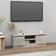 Mobile Porta TV con Anta Grigio Cemento 102x30x36 cm cod mxl 13089