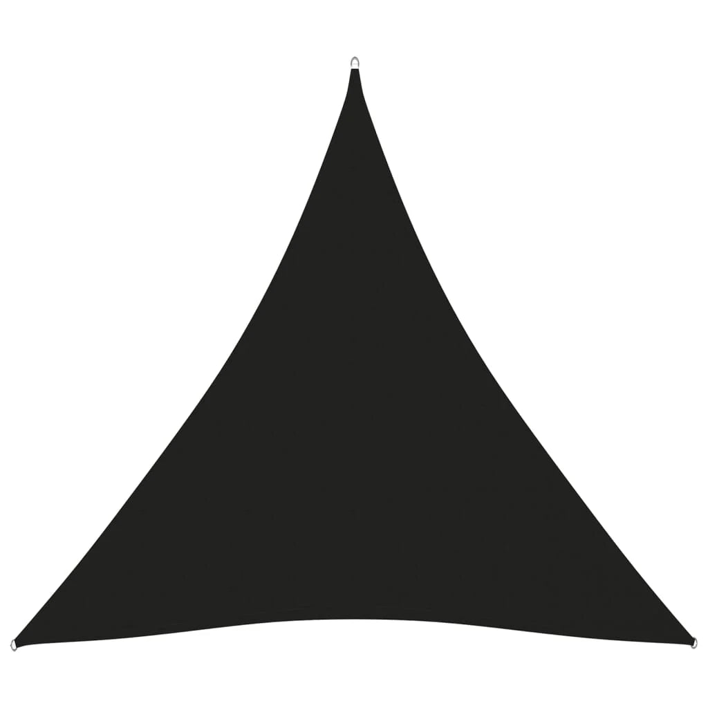 Vela ombreggiante triangolare in tessuto Oxford 4 x 4 x 4 m nera 02_0009868