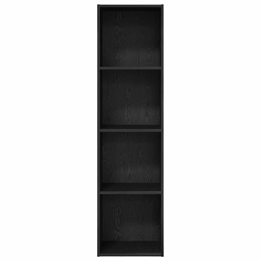 vidaXL Libreria Rovere nero 40 x 30 x 152 cm Legno multistrato