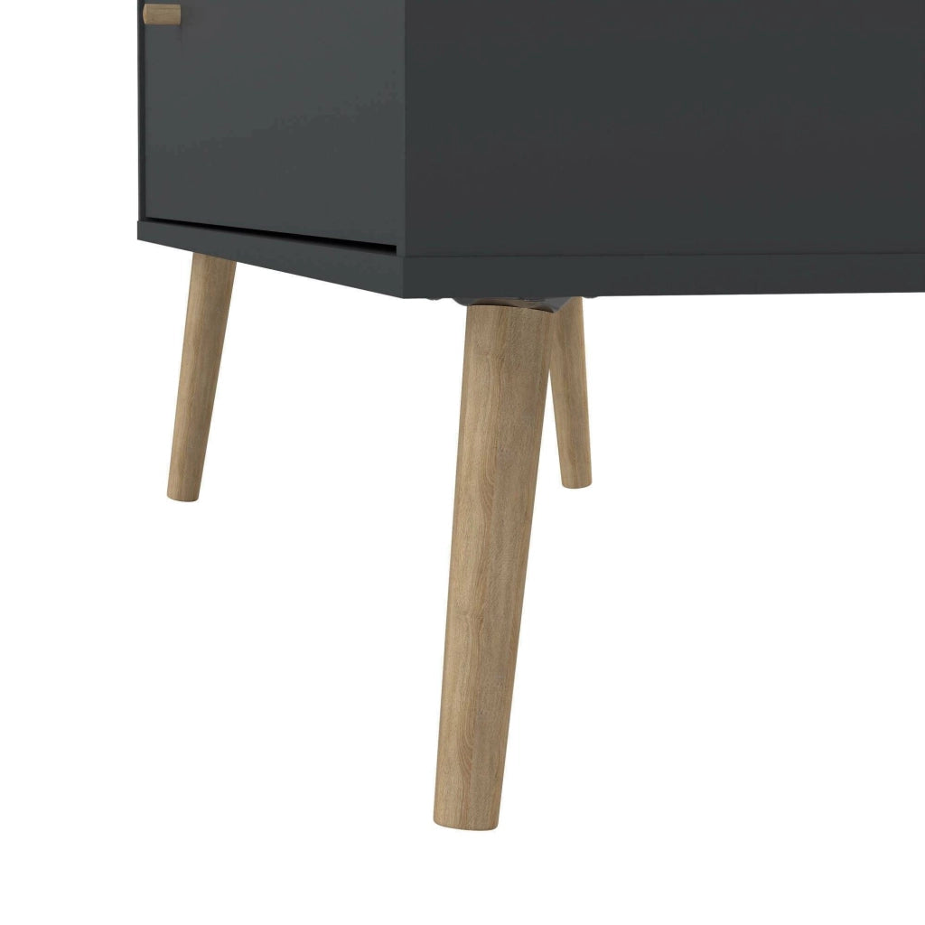Cassettiera Pelagie, Settimino multiuso, Comò camera da letto, Mobile con cassetti, 99x39 h82 cm, Grigio