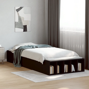 Giroletto-Struttura Letto Nero 75x190 cm in Legno Multistrato 818533