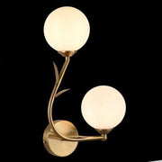 Trade Shop - Applique Da Parete In Metallo Decorativa Design Naturale Con 2 Sfere Attacco G9 Ip20 Aq65 -