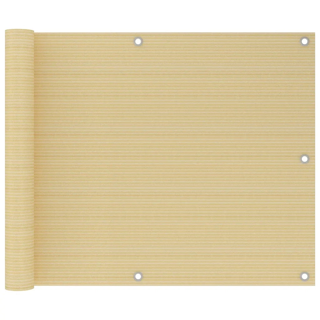 Schermo Frangivista per Balconi Beige 75x300 cm in HDPE cod mxl 12163
