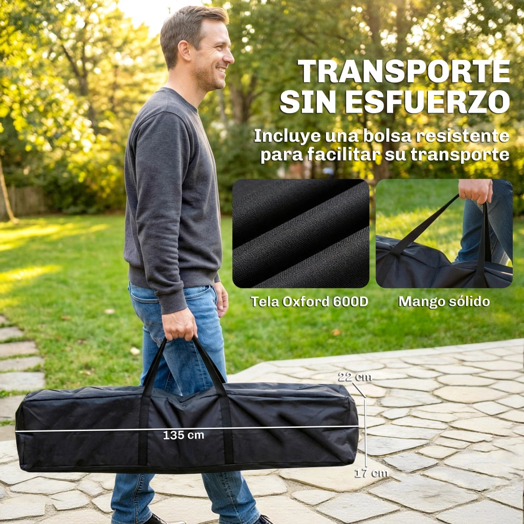 Supporto per Amaca Pieghevole ¨C zephmum ¨C Nero Acero 290 cm