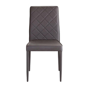 SEDIA BLOSSOM CON RIVESTIMENTO IN ECOPELLE MARRONE