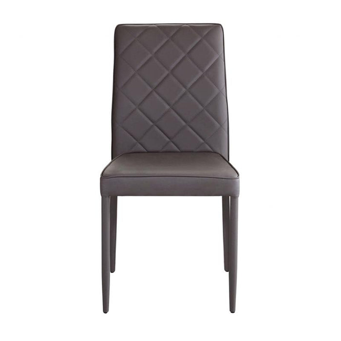 SEDIA BLOSSOM CON RIVESTIMENTO IN ECOPELLE MARRONE