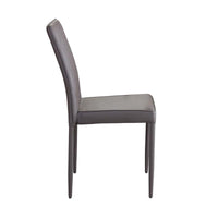 SEDIA BLOSSOM CON RIVESTIMENTO IN ECOPELLE MARRONE