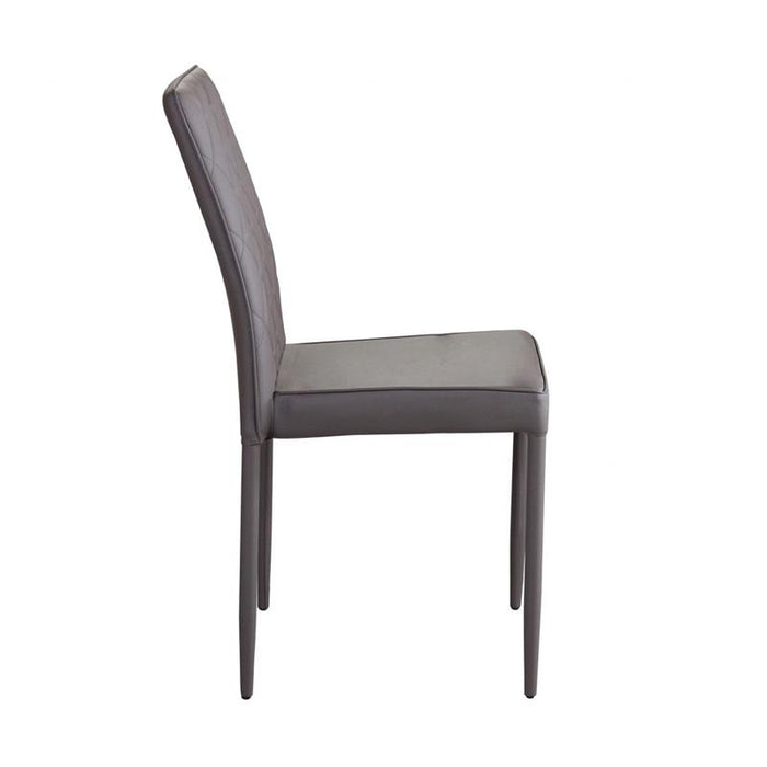 SEDIA BLOSSOM CON RIVESTIMENTO IN ECOPELLE MARRONE