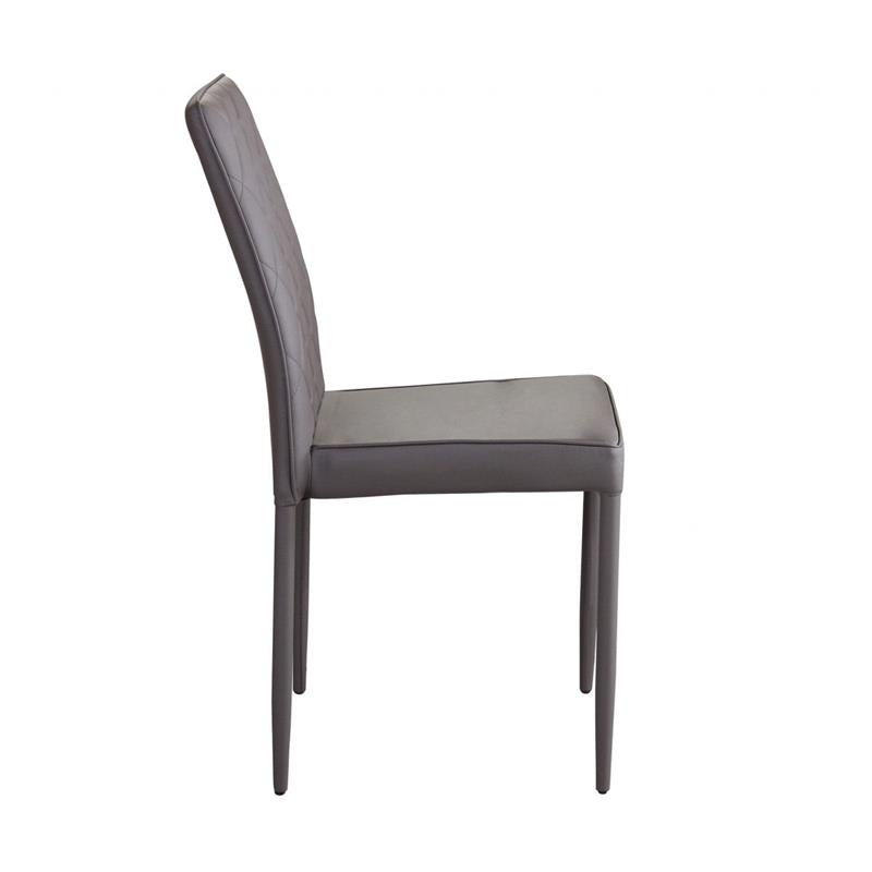 SEDIA BLOSSOM CON RIVESTIMENTO IN ECOPELLE MARRONE