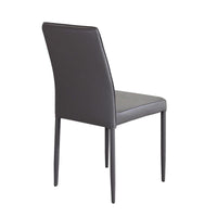 SEDIA BLOSSOM CON RIVESTIMENTO IN ECOPELLE MARRONE