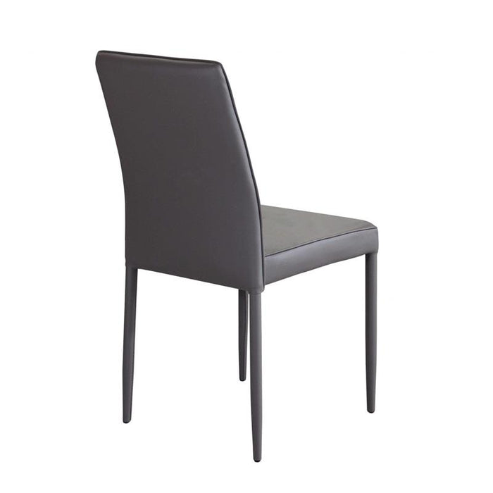 SEDIA BLOSSOM CON RIVESTIMENTO IN ECOPELLE MARRONE