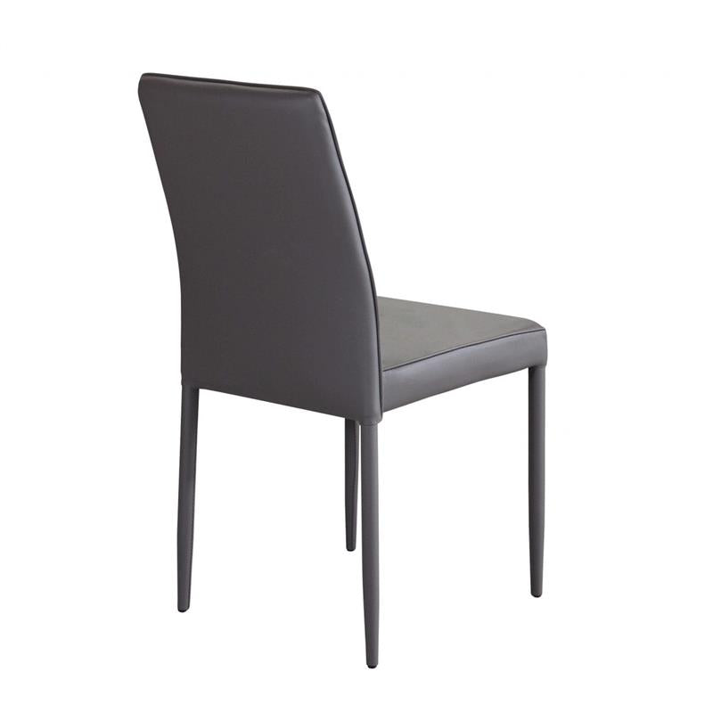 SEDIA BLOSSOM CON RIVESTIMENTO IN ECOPELLE MARRONE