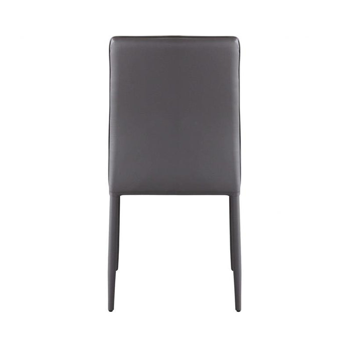 SEDIA BLOSSOM CON RIVESTIMENTO IN ECOPELLE MARRONE