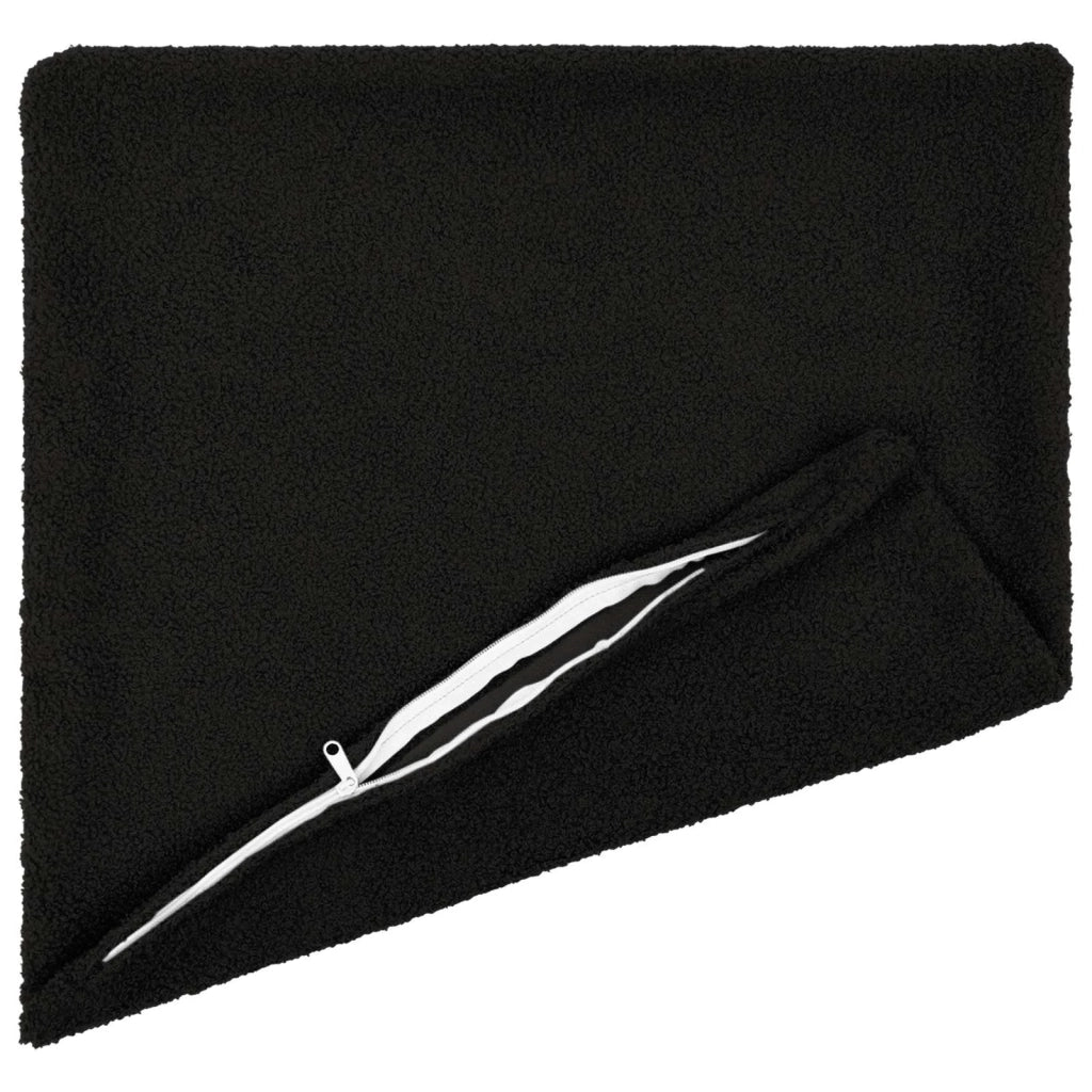 Federa 6 pcs HEERLEN Nero 45 x 45 cm Bouclé 910436