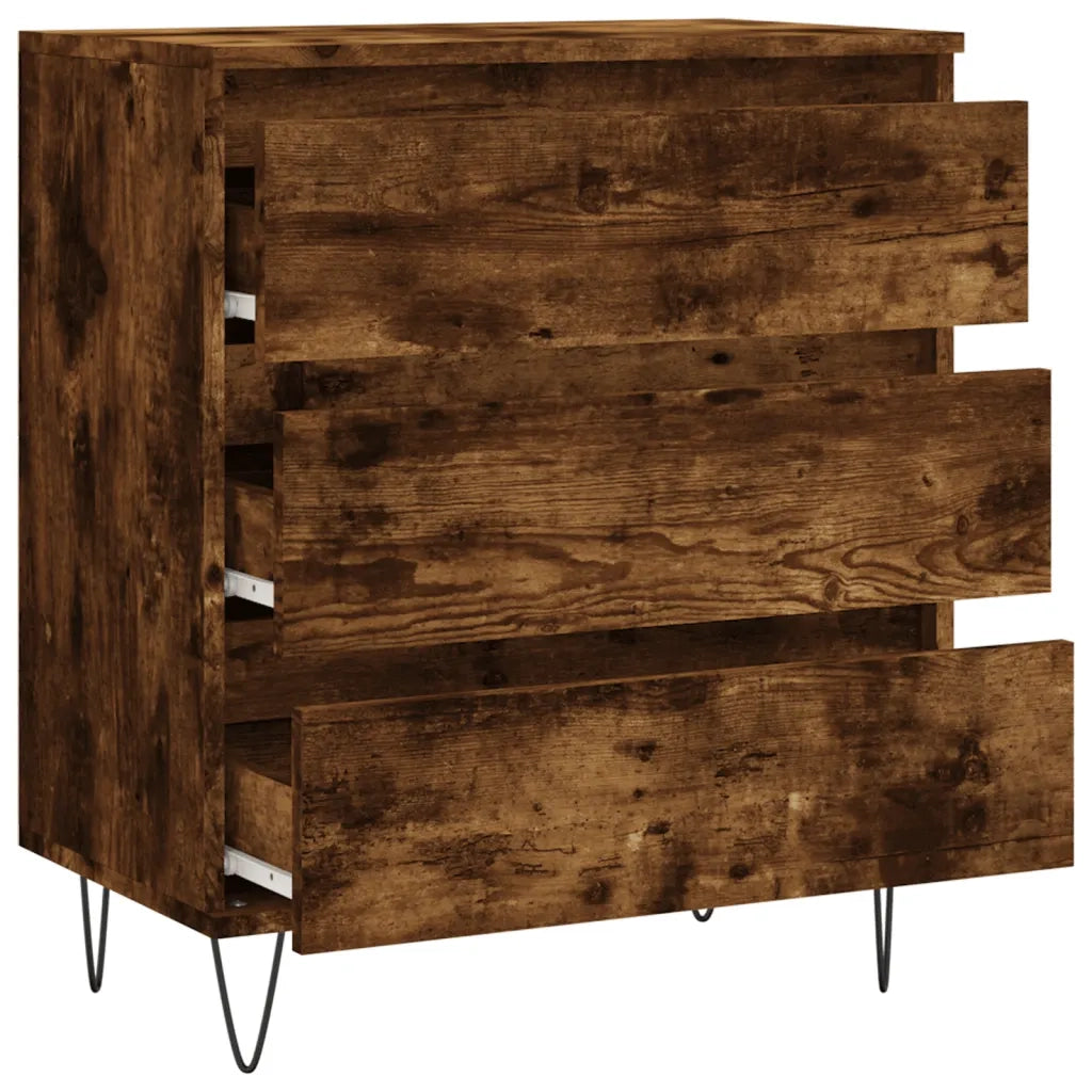 Credenza-Buffet-Armadio da cucina Rovere Fumo 60x35x70 cm in Legno Multistrato 698042