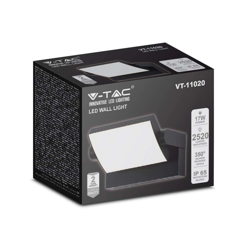 Luce da parete a LED da 20 W 4000k Body Black da esterno IP65