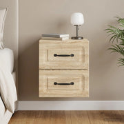 Mobiletto da notte a muro Rovere Sonoma 34,5 x 33 x 40 cm 899319