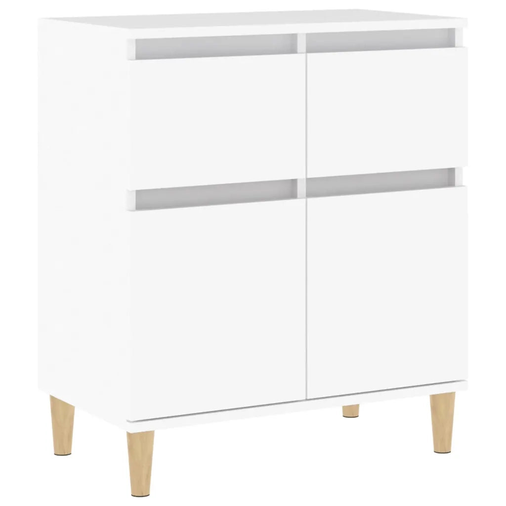 Credenza-Buffet-Armadio da cucina Bianca 60x35x70 cm in Legno Multistrato 157530