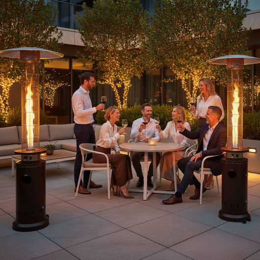 Marvin Stufa A Fungo Gas Bombola Gpl Da Esterno Portatile Cilindro Arredo Per Terrazzo Patio Giardino Locali Ristoranti