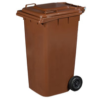 pattumiera lt.240 con ruote marrone cod:ferx.12887