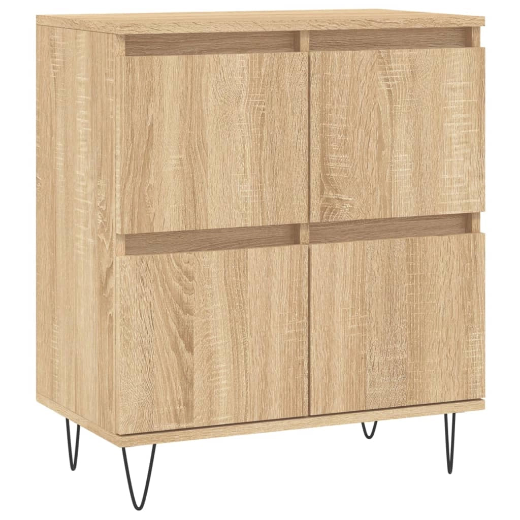 Buffet credenza cassettiera armadio mobile contenitore organizer cucina soggiorno rovere Sonoma 60 x 35 x 70 cm legno ingegnerizzato marrone 02_0031613