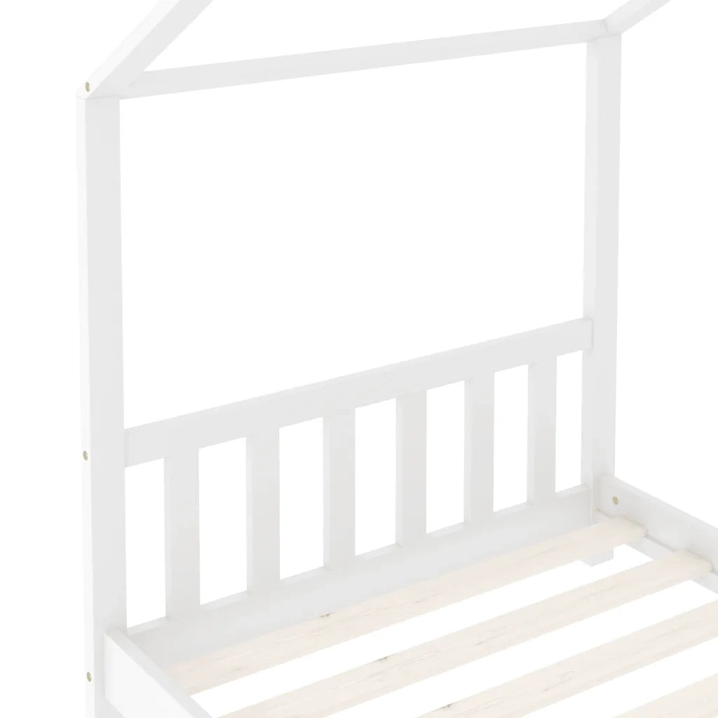 Giroletto per Bambini Bianco in Massello di Pino 80x160 cm